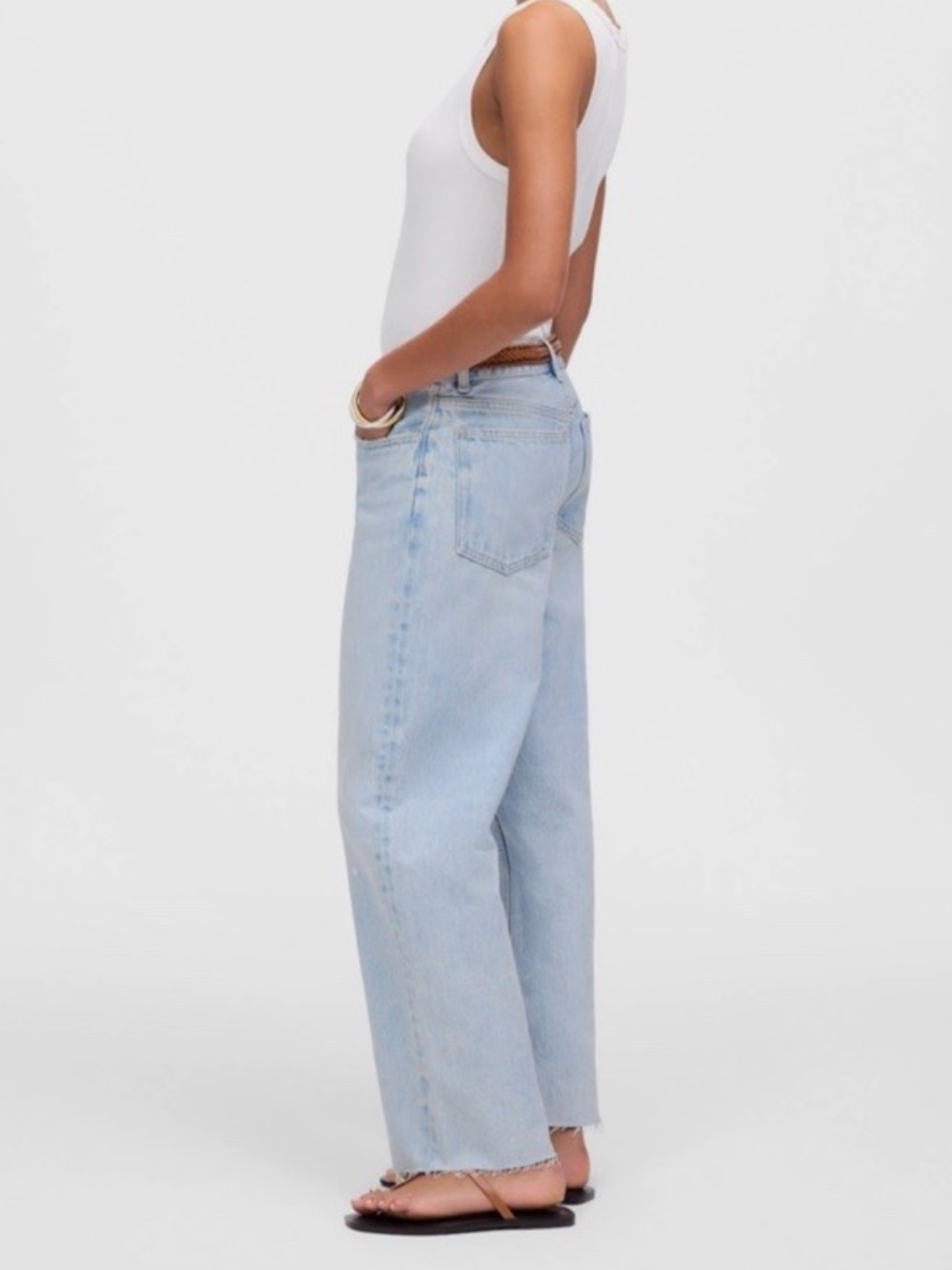 Madewell Low Slung Baggy Crop 26 - Picture 6 of 7